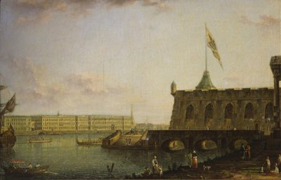 View of the Peter and Paul Fortress and Palace Embankment by Fyodor Alexeyev